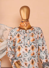 Anmol By HZ Textiles Embroidered Chikankari Linen 3 Piece Unstitched Suit HZ25ALCE ALS-1343
